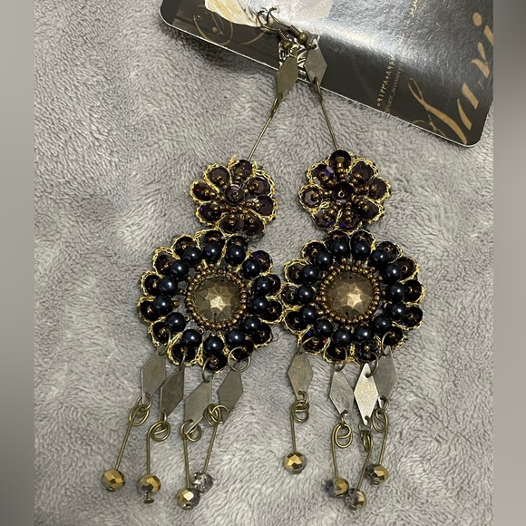 Handmade Long Earrings - Picture 1 of 2